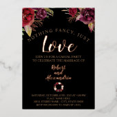 『ブルゴーファンシーニュ・フラワーズ』 箔招待状 (正面)