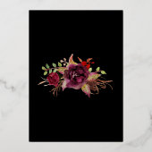 『ブルゴーファンシーニュ・フラワーズ』 箔招待状 (裏面)