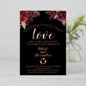 『ブルゴーファンシーニュ・フラワーズ』 箔招待状 (立ち正面)