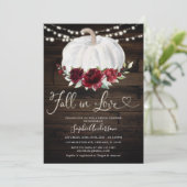 ブルゴ素朴ンディフローラ秋インラブブライダルシャワー 招待状 (スタンド正面)