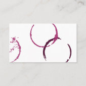 ブルゴ素朴ンディレッドワインステインリングや輪 名刺 (裏面)