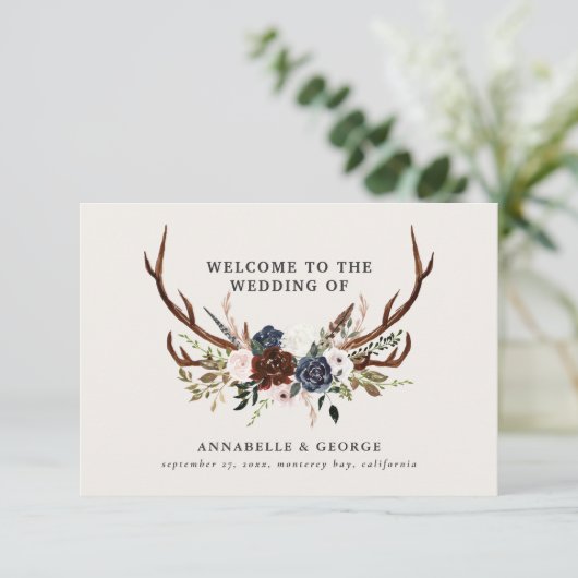 ブルゴ素朴ンディ海軍フローラ結婚植物学校 エンクロージャーカード (スタンド正面)