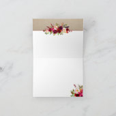 ブルゴ素朴ンディ・フローラ結婚のお礼の注3979 サンキューカード (内部)