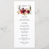 ブルゴ素朴ンディ〔雄ジカの〕枝角シンプル3コース メニュー (正面)