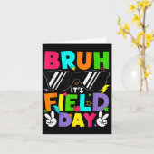 ブルザフィールドデイ先生男の子ガールズキッズハッピーF カード (黄色い花)