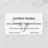 ブルシッパー国際的会員 名刺 (正面)