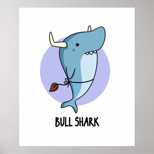 ブルシャークおもしろいアニマルシャークパン ポスター (正面)