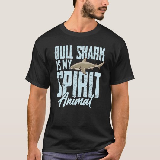 ブルシャークの歯 動物 海洋 Tシャツ (正面)
