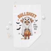 ブルシートハイランドカウーおもしろい幽霊 ゴルフタオル (インサイチュ)