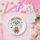 ブルシートハイランドカウーおもしろい幽霊 ペーパープレート (パーティー)