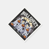 ブルシートモーがおもしろいハロウィーン スタンダードカクテルナプキン (角)