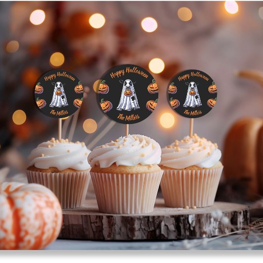 ブルシートモーブルカスタムハッピーハローウィン ラウンドシール