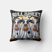 ブルシートモーブー面白いハロウィーン クッション (裏面)