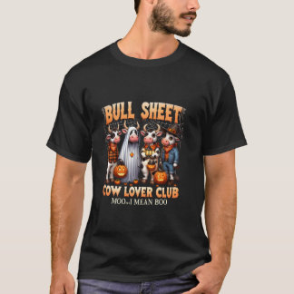ブルシート牛愛好家クラブ スプーキー ハロウィーンカウボーイ Tシャツ