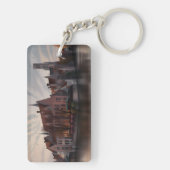 ブルジェスベルギーのヴィンテージ旅行キーチェーン キーホルダー (裏面)