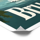 ブルジェスベルギーアートヴィンテージトラベルイラストレーション ポスター (角)