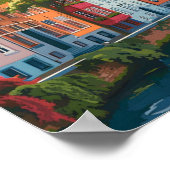 ブルジェスベルギーアートヴィンテージトラベル ポスター (角)