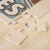 ブルジェスベルギーイラストレーショントラベルアートヴィンテージ ジグソーパズル (側面)