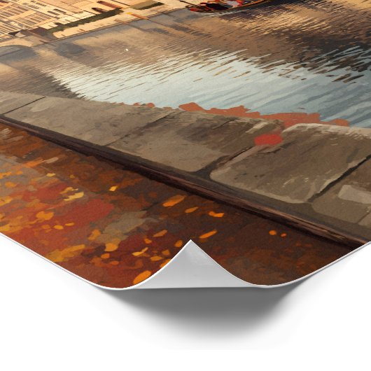 ブルジェスベルギーイラストレーショントラベルアートヴィンテージ ポスター (角)