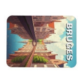 ブルジェスベルギー旅行記念品 マグネット (横)