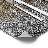 ブルジュカリファドバイヴィンテージトラベルスカイライン ポスター (角)