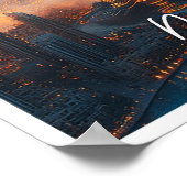 ブルジュカリファドバイUAE統一されたアラブ首長国連邦 ポスター (角)