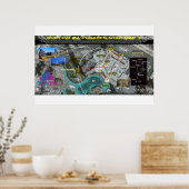 ブルジュカリファプレアデス模様3 ポスター (キッチン)