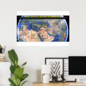 ブルジュカリファプレアデス模様6 ポスター (ホームオフィス)