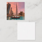 ブルジュカリファボートレイクシティスケープ スクエア名刺 (正面/裏面)