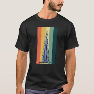 ブルジュカリファ超高層ビルドバイ統一されたアラブ首長国連邦 Tシャツ