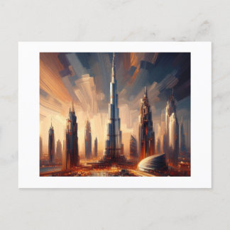 ブルジュハイファタワーアクリエーションドバイ ポストカード