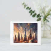 ブルジュハイファタワーアクリエーションドバイ ポストカード (スタンド正面)