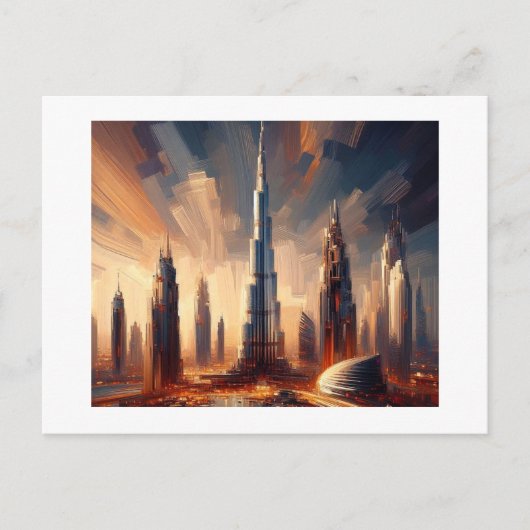 ブルジュハイファタワーアクリエーションドバイ ポストカード (正面)