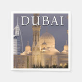 ブルジュ・アル・アラブ |ドバイのモスク夕べ スタンダードカクテルナプキン (正面)