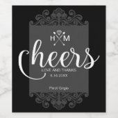 ブルジョワラブウェディングワイン ワインラベル (シングルラベル)