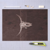 ブルスカルウエスタンカントリーカウボーイブラウン素朴 薄葉紙 (クラフト)