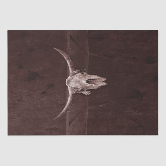 ブルスカルウエスタンカントリーカウボーイブラウン素朴 薄葉紙 (正面)