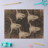 ブルスカルウエスタンカントリーブラウンセピアア素朴ート 薄葉紙 (クラフト)