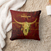 ブルスカルウエスタンカントリーブラウンモノ素朴グラム クッション (ブランケット)