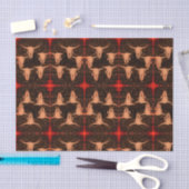 ブルスカルウエスタンカントリーブラウンレッド素朴 薄葉紙 (クラフト)