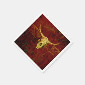 ブルスカルウエスタンカントリーブラウン素朴アグランジート スタンダードカクテルナプキン (角)