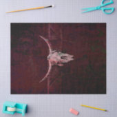 ブルスカルウエスタンカントリーレッドブラウン素朴オールド 薄葉紙 (クラフト)