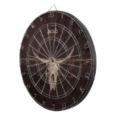 ブルスカルウエスタンブラウンベージュオールドカント素朴リー ダーツボード (正面右)