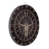 ブルスカルウエスタンブラウンベージュオールドカント素朴リー ダーツボード (正面左)