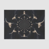 ブルスカルカウボーイ抽象芸術ブラウンカントリーヴィンテージ 薄葉紙 (正面)