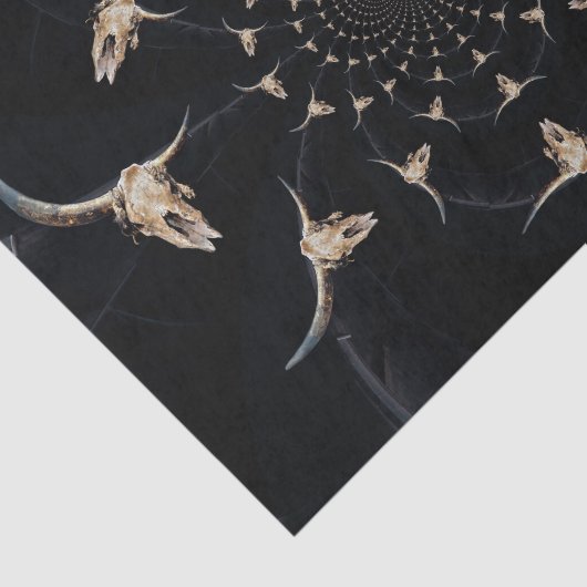 ブルスカルカウボーイ抽象芸術ブラウンカントリーヴィンテージ 薄葉紙 (詳細)