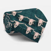 ブルスカルカントリーウェスタンヴィンテージグリーン素朴 ネクタイ (ロール)