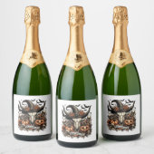 ブルスカルハロウィンカウズ スパークリングワインラベル (ボトル)