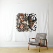 ブルスカルハロウィンカウズ タペストリー (インサイチュ(横))