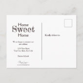 ブルスカルブラウンカントリーウェスタンスタイルムービング ポストカード (裏面)